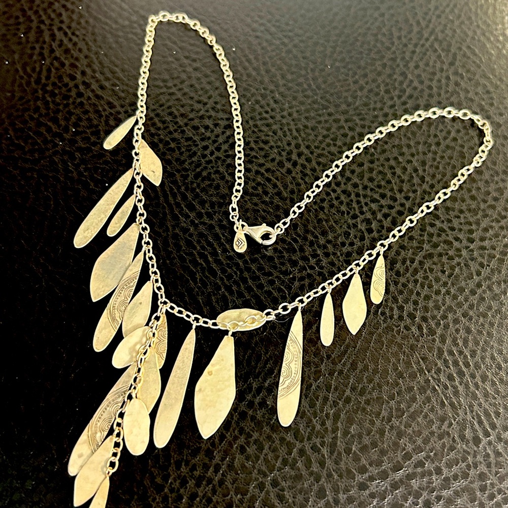 Silpada Vintage Elegant Silver Necklace with hanging charms.